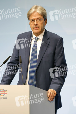 G20 Pressekonferenz von Paolo Gentiloni in Hamburg