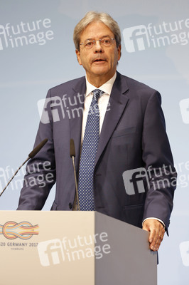 G20 Pressekonferenz von Paolo Gentiloni in Hamburg