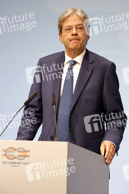 G20 Pressekonferenz von Paolo Gentiloni in Hamburg