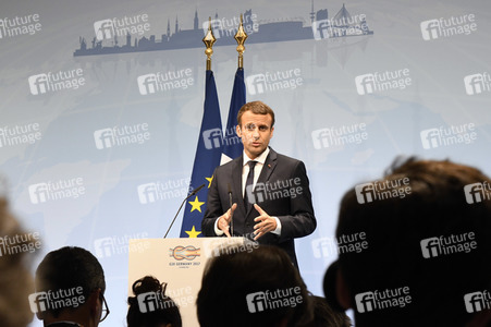 G20 Pressekonferenz von Emmanuel Macron in Hamburg