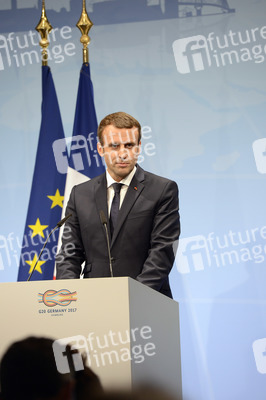 G20 Pressekonferenz von Emmanuel Macron in Hamburg