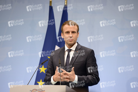 G20 Pressekonferenz von Emmanuel Macron in Hamburg