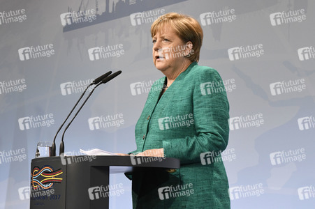G20 Pressekonferenz von Angela Merkel in Hamburg
