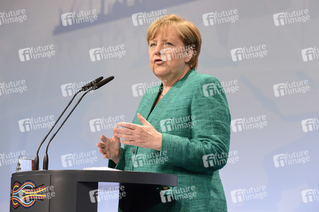 G20 Pressekonferenz von Angela Merkel in Hamburg