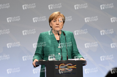 G20 Pressekonferenz von Angela Merkel in Hamburg