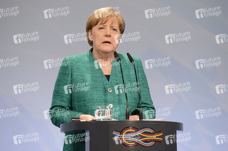 G20 Pressekonferenz von Angela Merkel in Hamburg