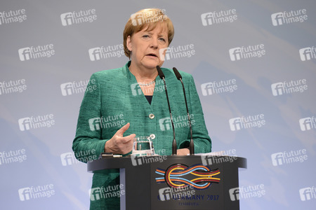 G20 Pressekonferenz von Angela Merkel in Hamburg