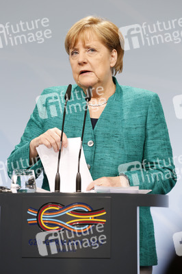 G20 Pressekonferenz von Angela Merkel in Hamburg