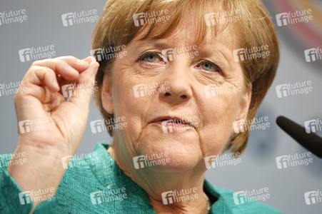 G20 Pressekonferenz von Angela Merkel in Hamburg