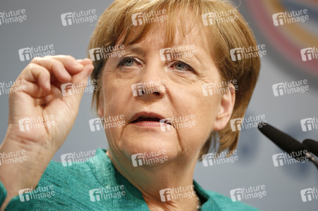 G20 Pressekonferenz von Angela Merkel in Hamburg