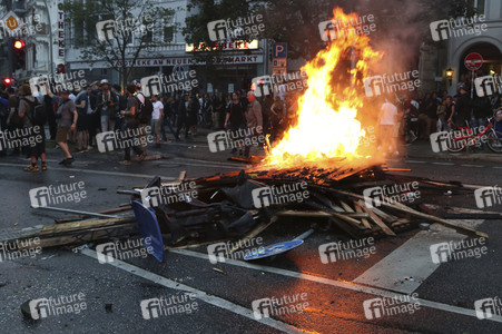 G20 Demonstration und Ausschreitungen im Schanzenviertel in Hamburg