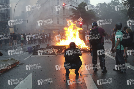 G20 Demonstration und Ausschreitungen im Schanzenviertel in Hamburg