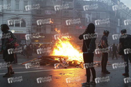 G20 Demonstration und Ausschreitungen im Schanzenviertel in Hamburg