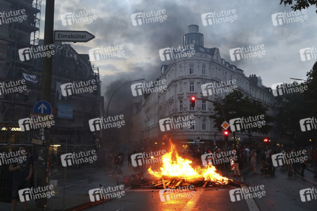 G20 Demonstration und Ausschreitungen im Schanzenviertel in Hamburg