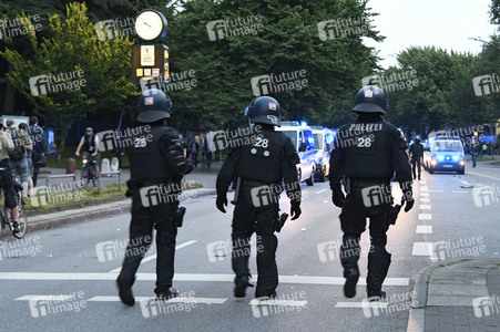 G20 Demonstration und Ausschreitungen im Schanzenviertel in Hamburg