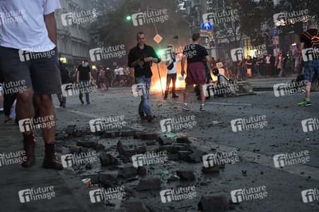 G20 Demonstration und Ausschreitungen im Schanzenviertel in Hamburg