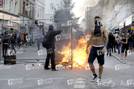 G20 Demonstration und Ausschreitungen im Schanzenviertel in Hamburg