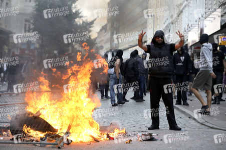 G20 Demonstration und Ausschreitungen im Schanzenviertel in Hamburg