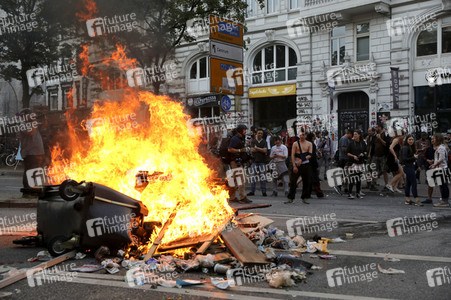 G20 Demonstration und Ausschreitungen im Schanzenviertel in Hamburg