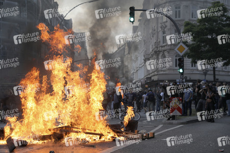 G20 Demonstration und Ausschreitungen im Schanzenviertel in Hamburg