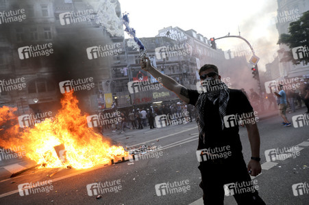 G20 Demonstration und Ausschreitungen im Schanzenviertel in Hamburg
