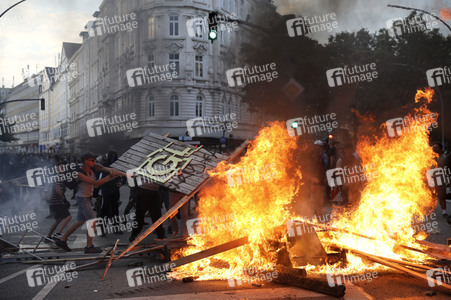 G20 Demonstration und Ausschreitungen im Schanzenviertel in Hamburg