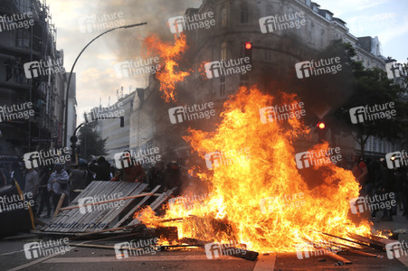 G20 Demonstration und Ausschreitungen im Schanzenviertel in Hamburg