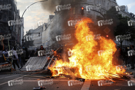 G20 Demonstration und Ausschreitungen im Schanzenviertel in Hamburg