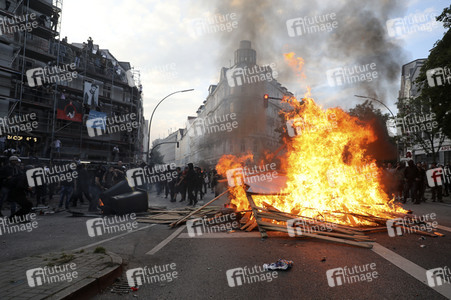G20 Demonstration und Ausschreitungen im Schanzenviertel in Hamburg