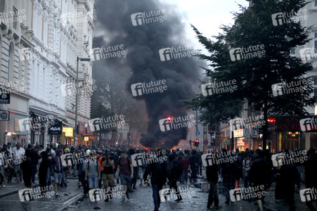 G20 Demonstration und Ausschreitungen im Schanzenviertel in Hamburg