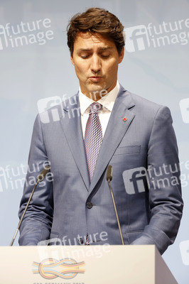 G20 Pressekonferenz von Justin Trudeau in Hamburg