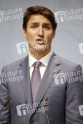 G20 Pressekonferenz von Justin Trudeau in Hamburg