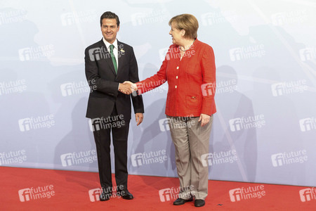 Begrüßung der G20-Gipfel Teilnehmer in Hamburg