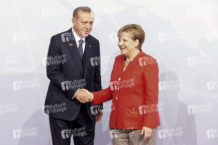 Begrüßung der G20-Gipfel Teilnehmer in Hamburg