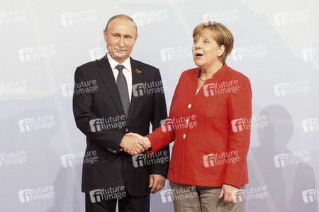 Begrüßung der G20-Gipfel Teilnehmer in Hamburg