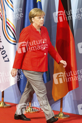 Begrüßung der G20-Gipfel Teilnehmer in Hamburg