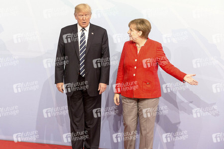 Begrüßung der G20-Gipfel Teilnehmer in Hamburg