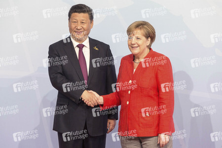 Begrüßung der G20-Gipfel Teilnehmer in Hamburg