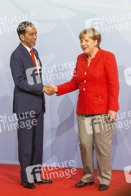 Begrüßung der G20-Gipfel Teilnehmer in Hamburg