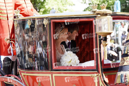 Kirchliche Trauung von Welfenprinz Ernst August und Ehefrau Ekaterina in Hannover
