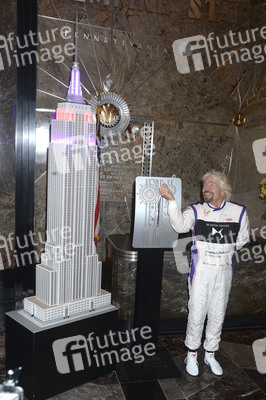 Empire State Building Lighting Ceremony mit Richard Branson in New York