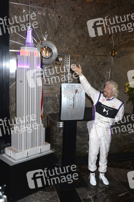 Empire State Building Lighting Ceremony mit Richard Branson in New York