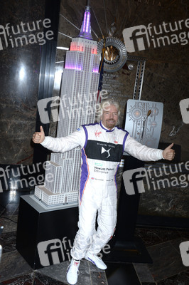 Empire State Building Lighting Ceremony mit Richard Branson in New York
