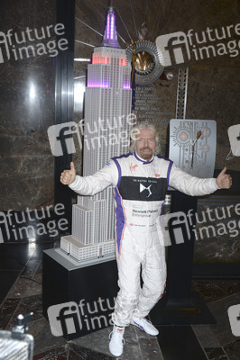 Empire State Building Lighting Ceremony mit Richard Branson in New York