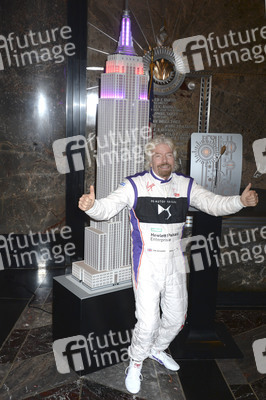 Empire State Building Lighting Ceremony mit Richard Branson in New York