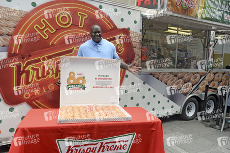 80. Geburtstag der Restaurantkette Krispy Kreme in New York