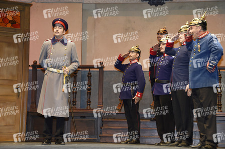 Theaterprobe 'Der Hauptmann von Köpenick' in Berlin
