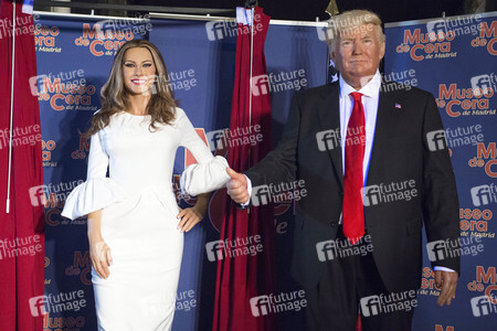 Enthüllung der Wachsfigur von Melania Trump im Madrid Wax Museum