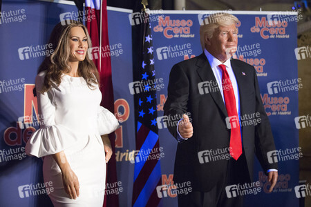 Enthüllung der Wachsfigur von Melania Trump im Madrid Wax Museum