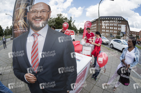 Straßenwahlkampf zur Bundestagswahl in Berlin